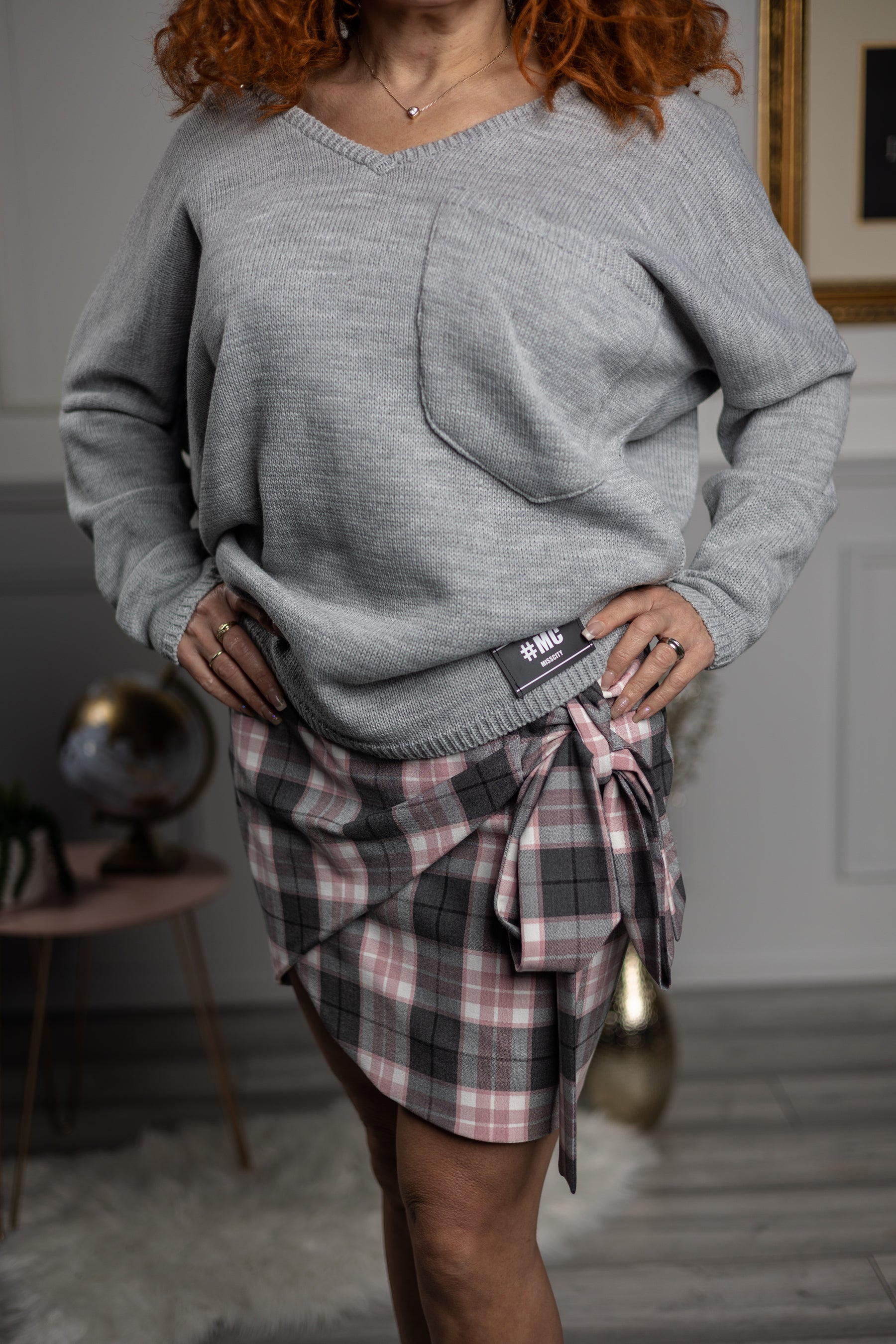 Oversized Jumper Braces Grey