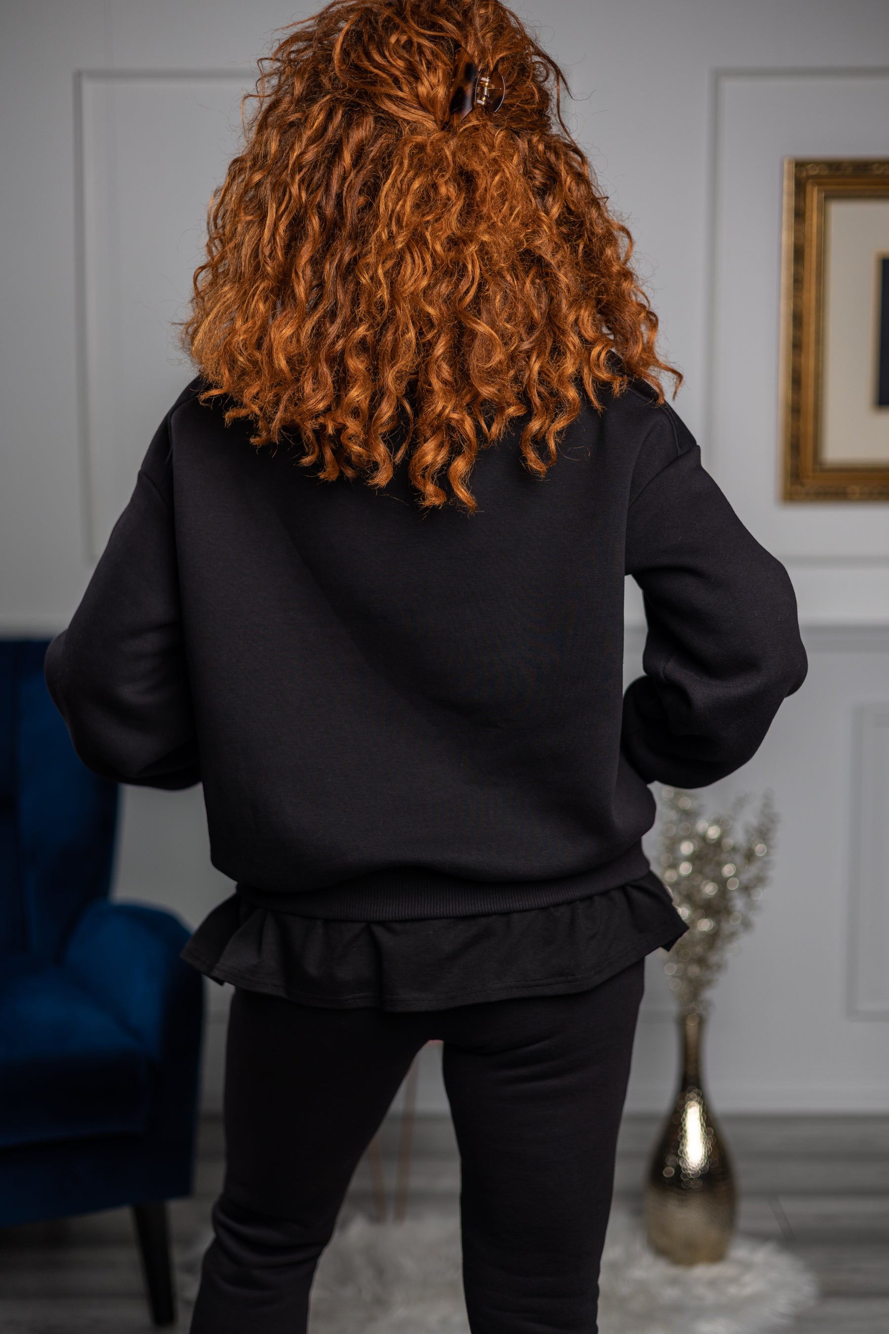 Sweatshirt Tracksuit Set VIP Black