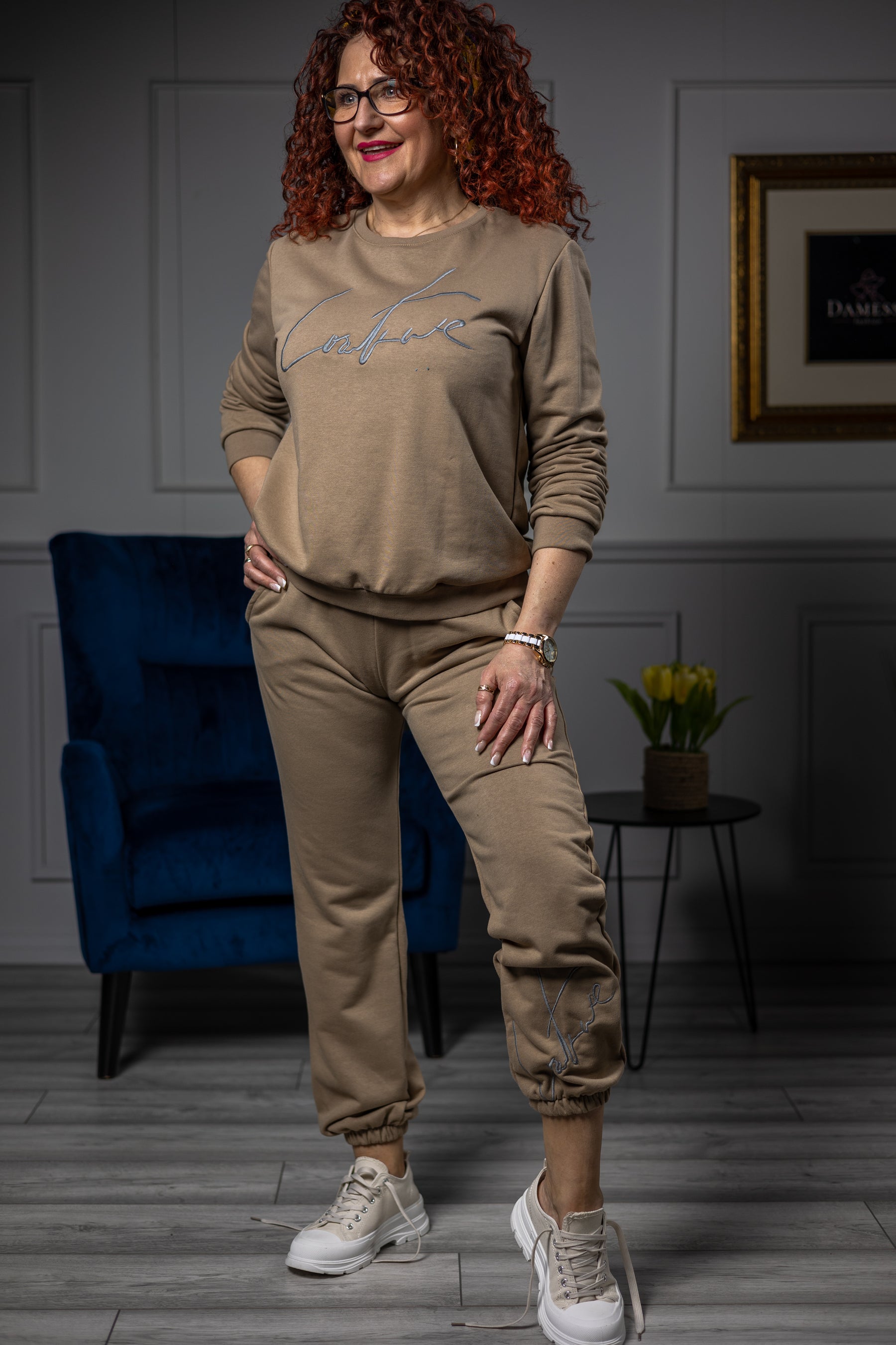 Cotton Tracksuit Latte Camel