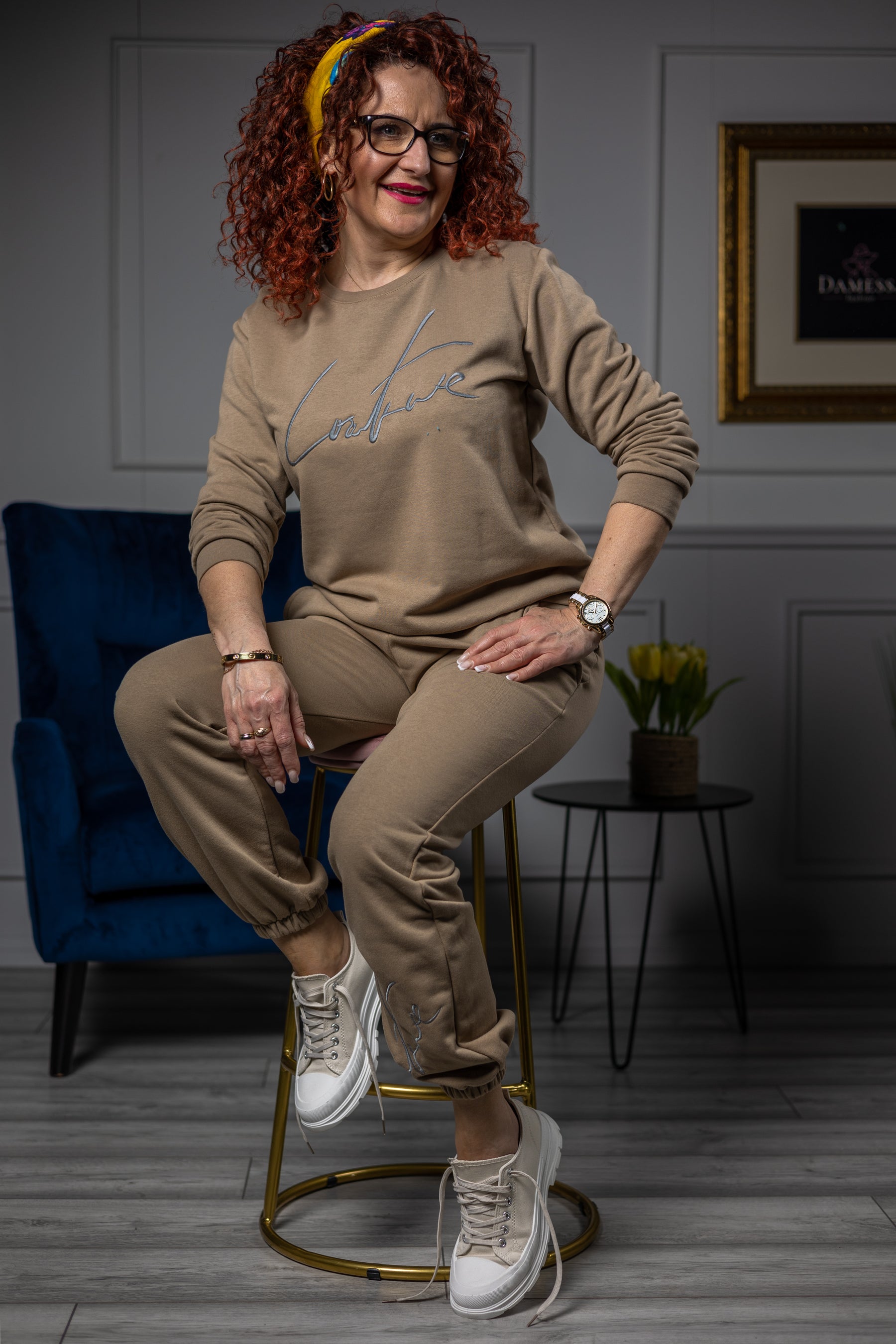 Cotton Tracksuit Latte Camel