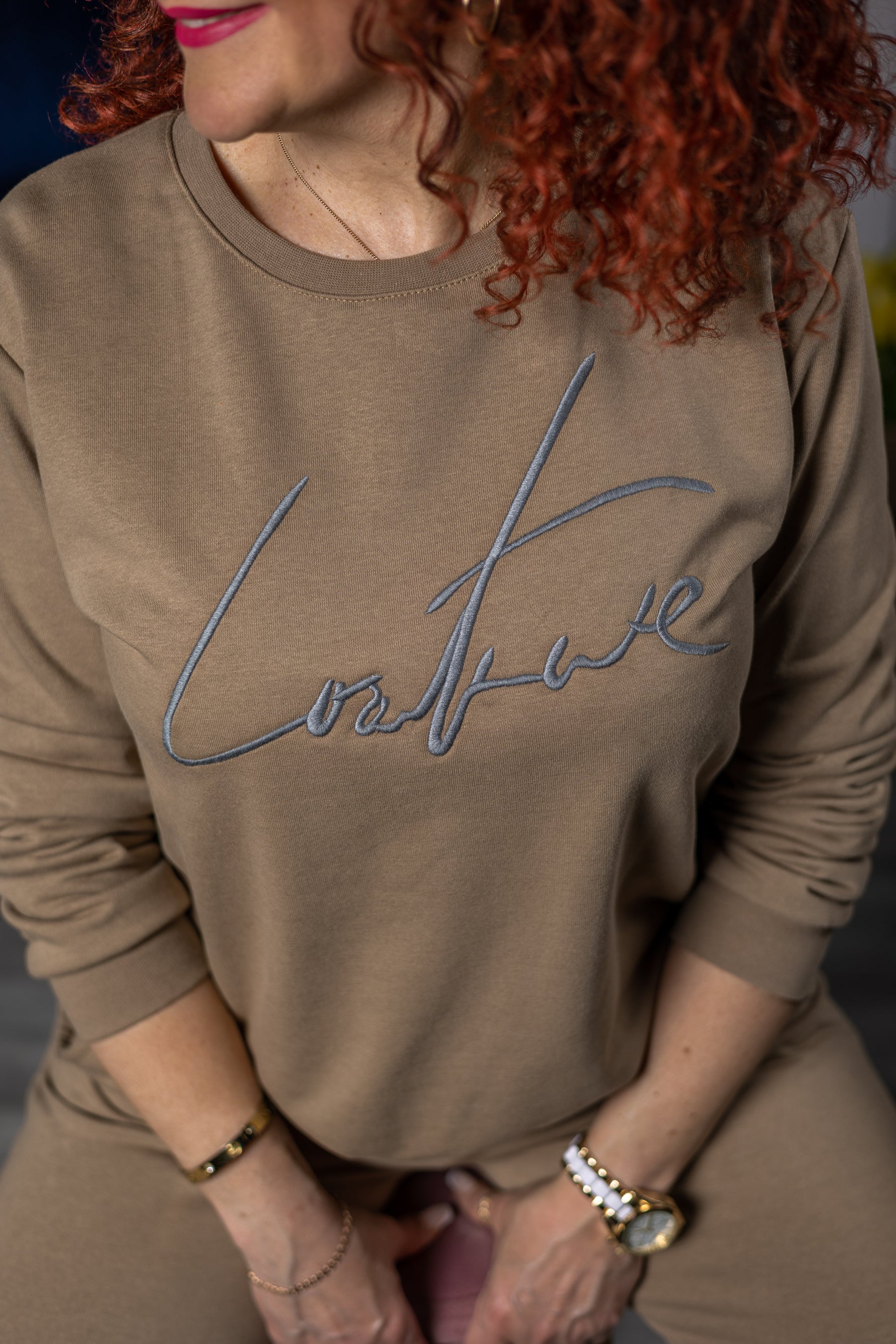 Cotton Tracksuit Latte Camel