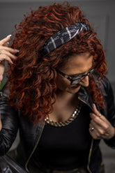 Silky Knot Headband Cincin Black