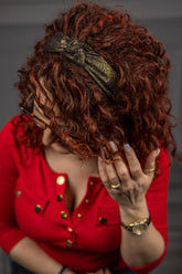 Glittery Knot Headband Modimo Gold