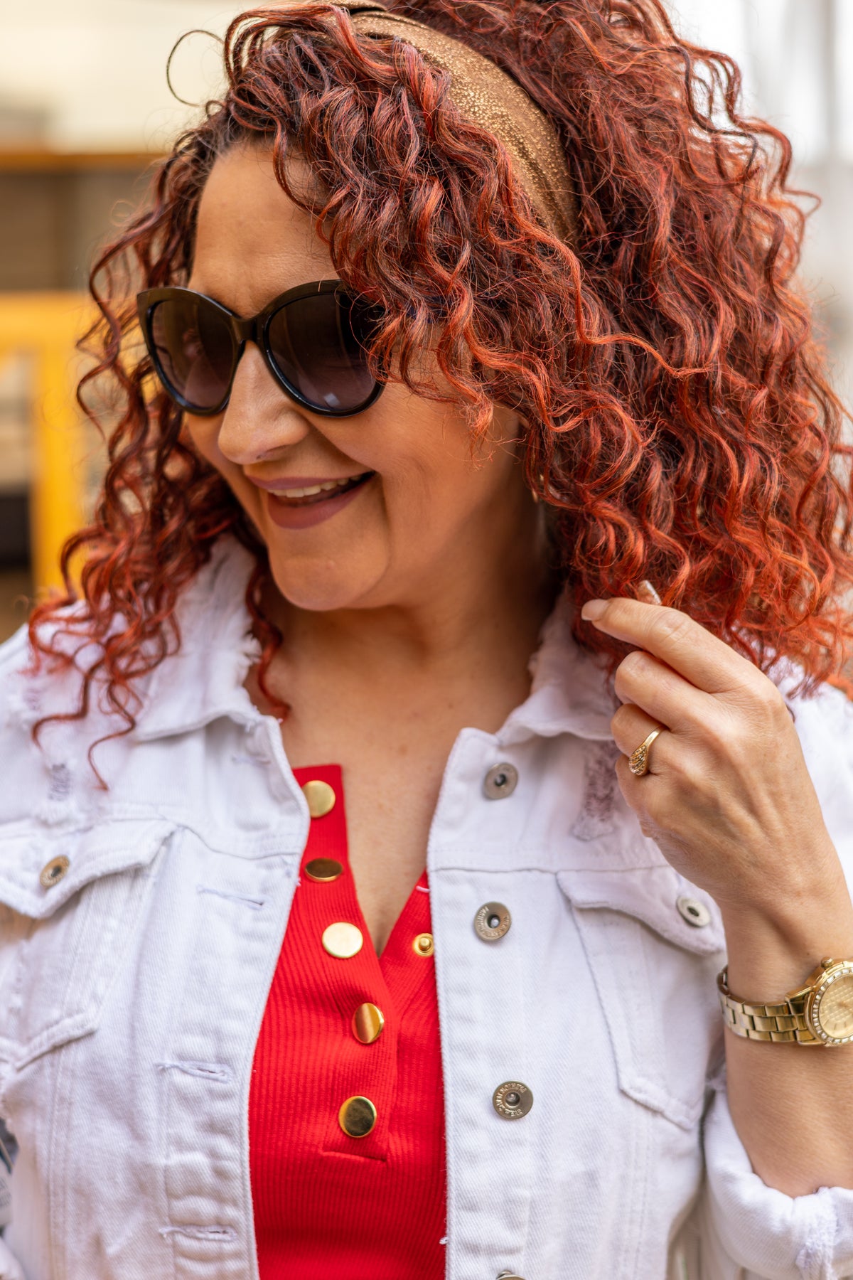 Cut Eye Sunglasses Sunrise Black/Blue