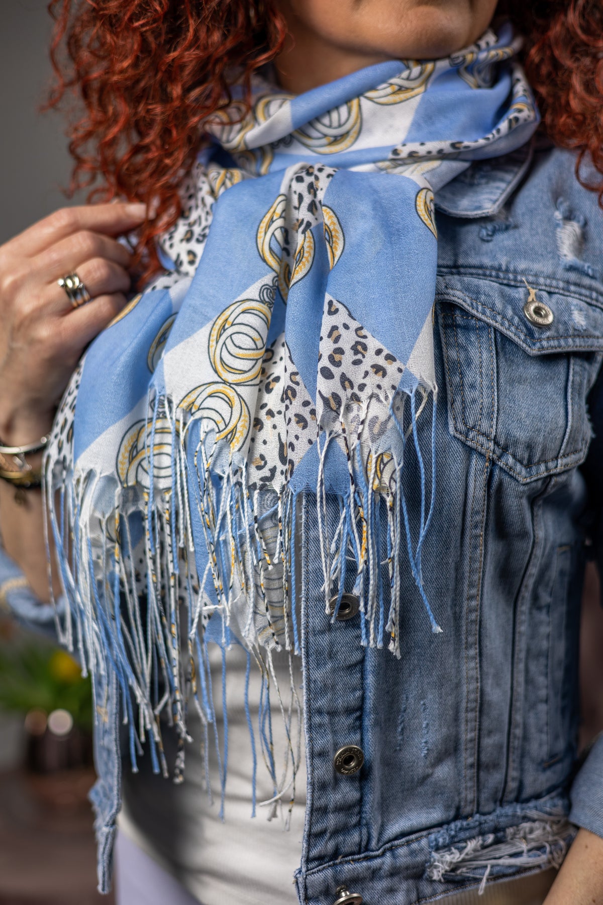 Lightweight Scarf Tallina Blue