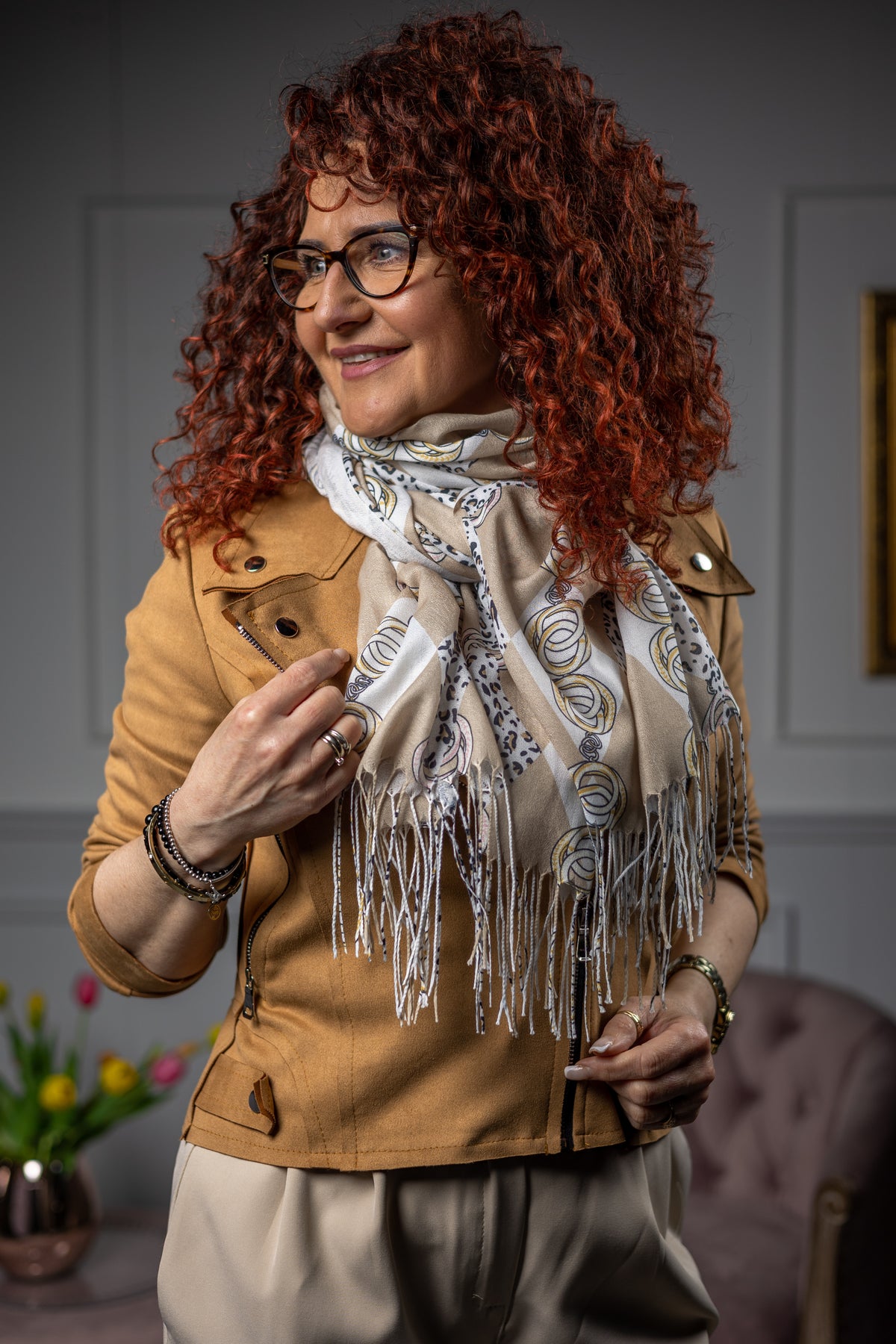 Lightweight Scarf Tallina Nude