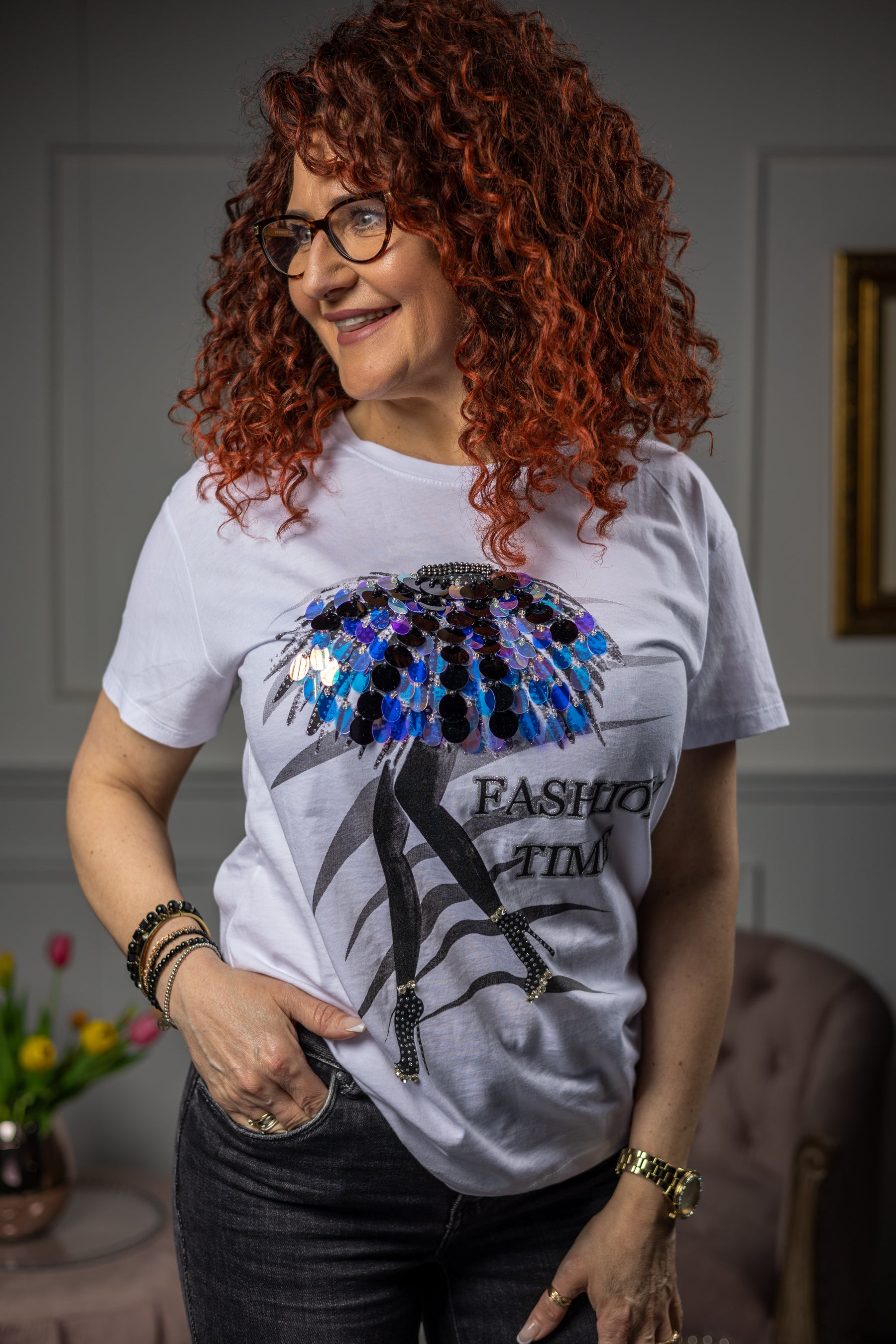 Cotton T-shirt Fashion White