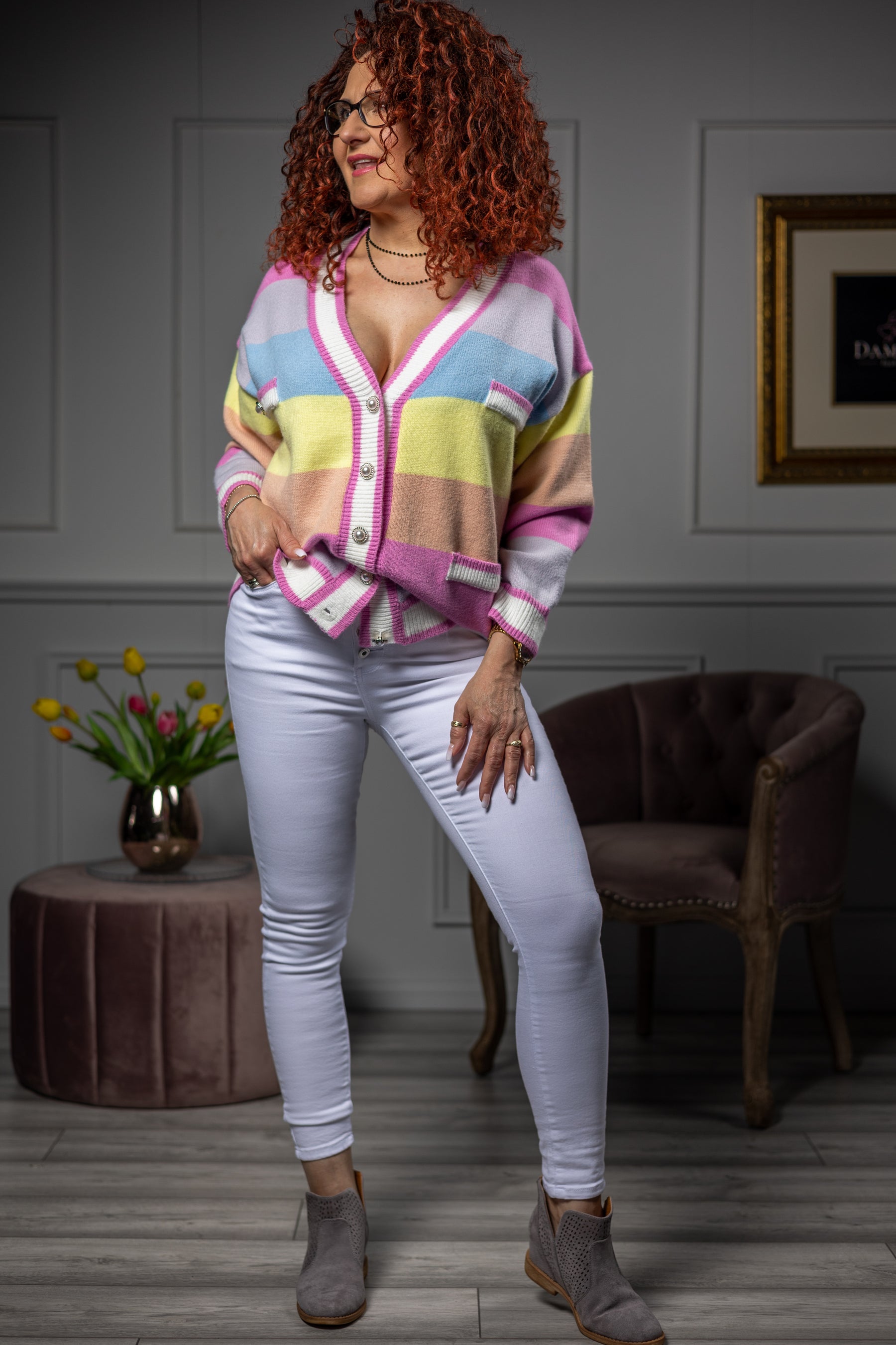 Knitted Cardigan Colorado Pastel