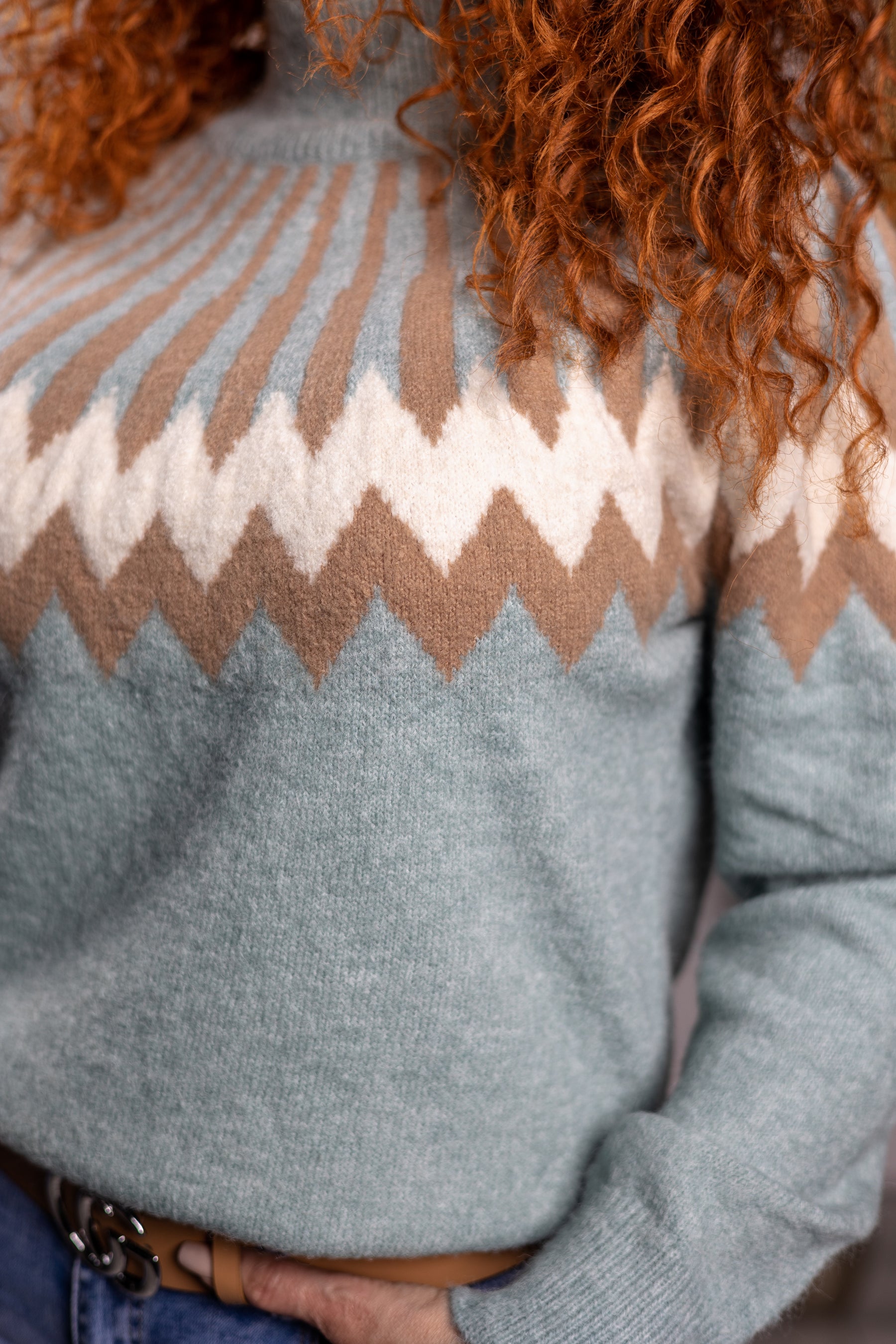 High Neck Jumper Milo Mint