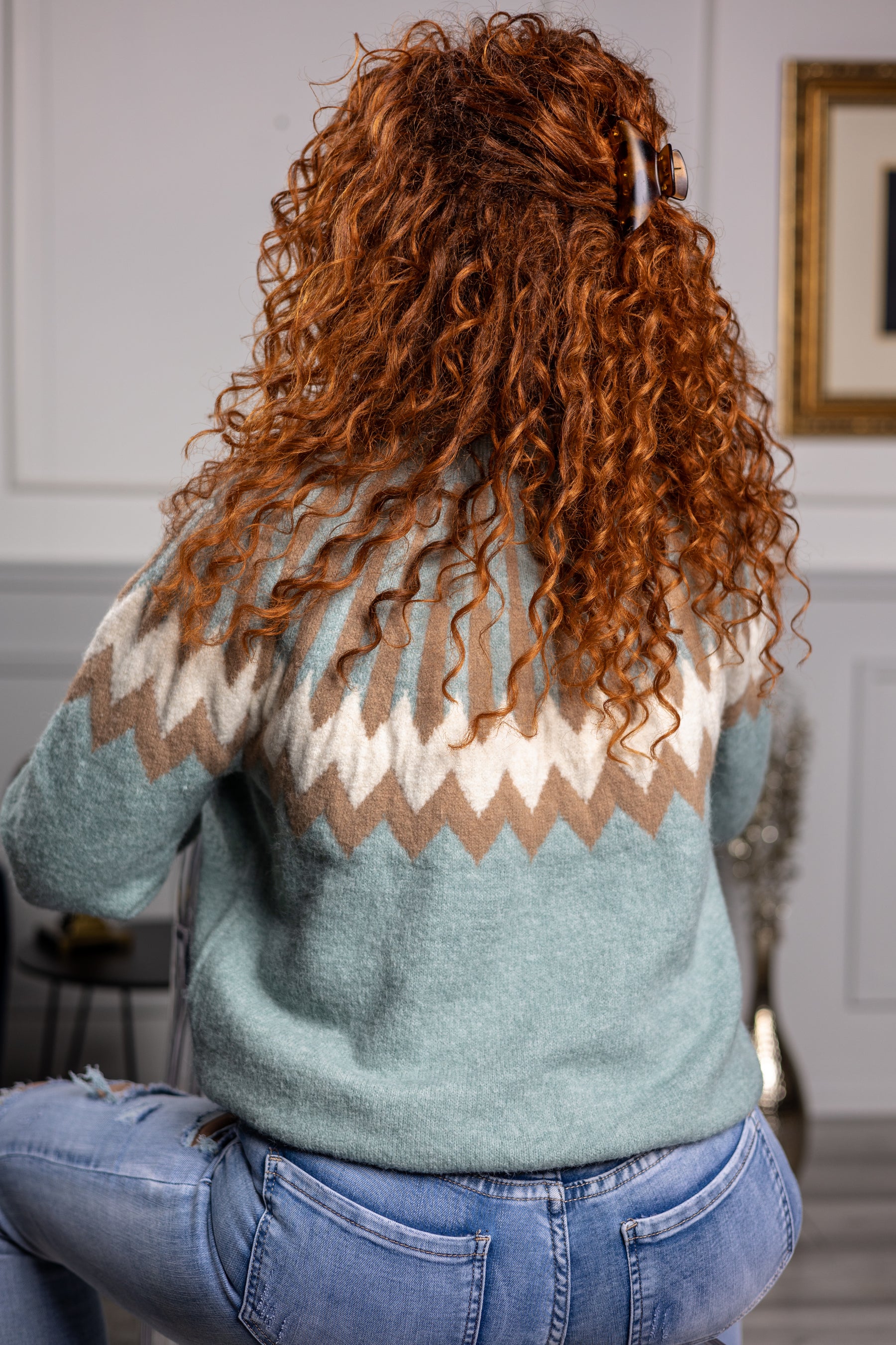 High Neck Jumper Milo Mint