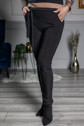 Elastic Crepe Trousers Mia Black
