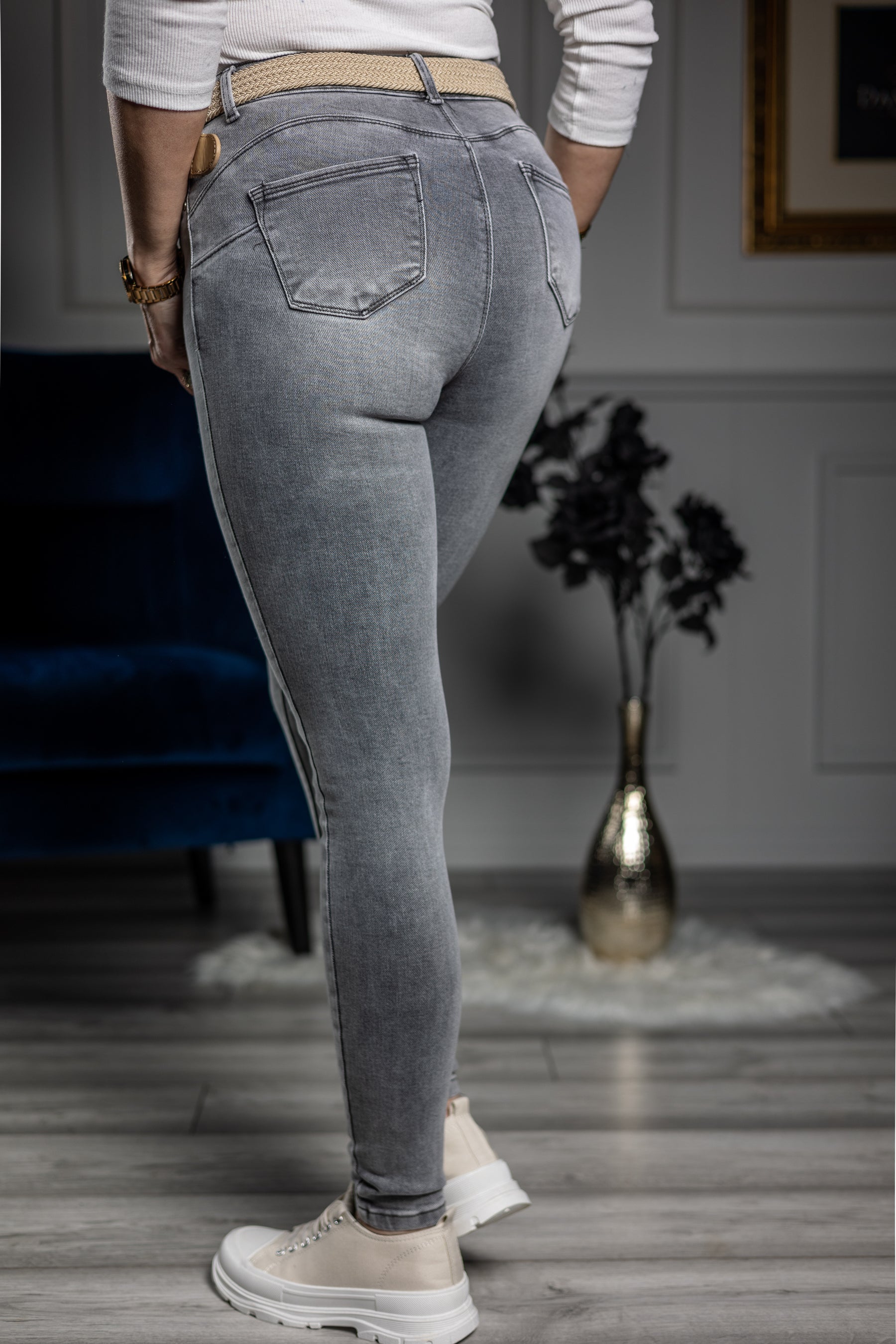 Soft Stretchy Jeans Mario Grey