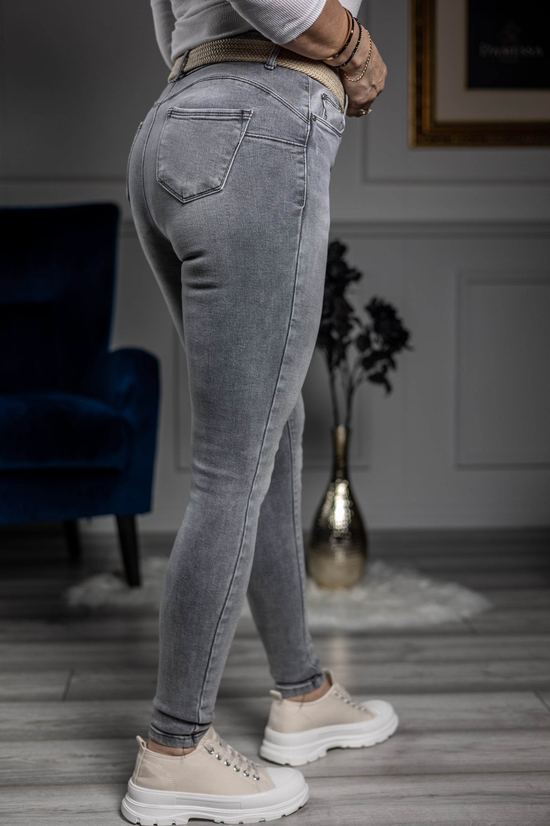 Soft Stretchy Jeans Mario Grey