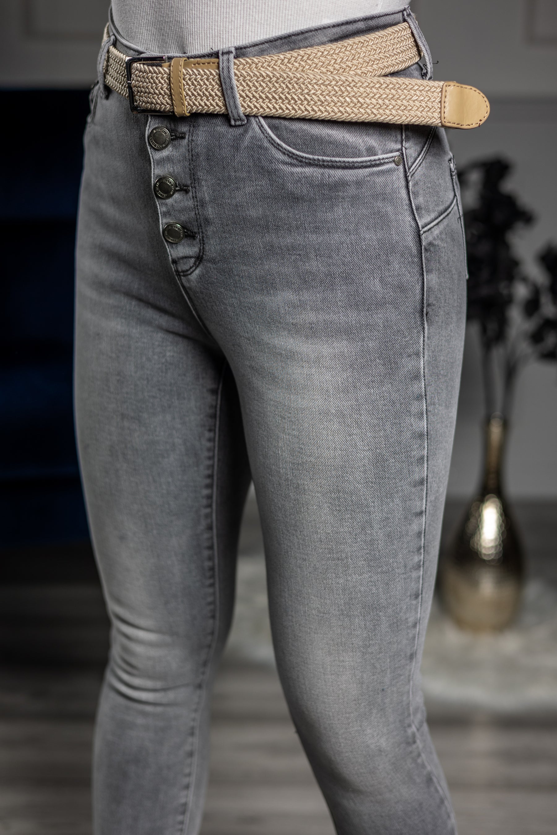 Soft Stretchy Jeans Mario Grey