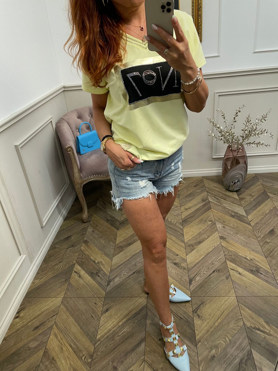 Short Sleeve Top Alexa No7 Yellow