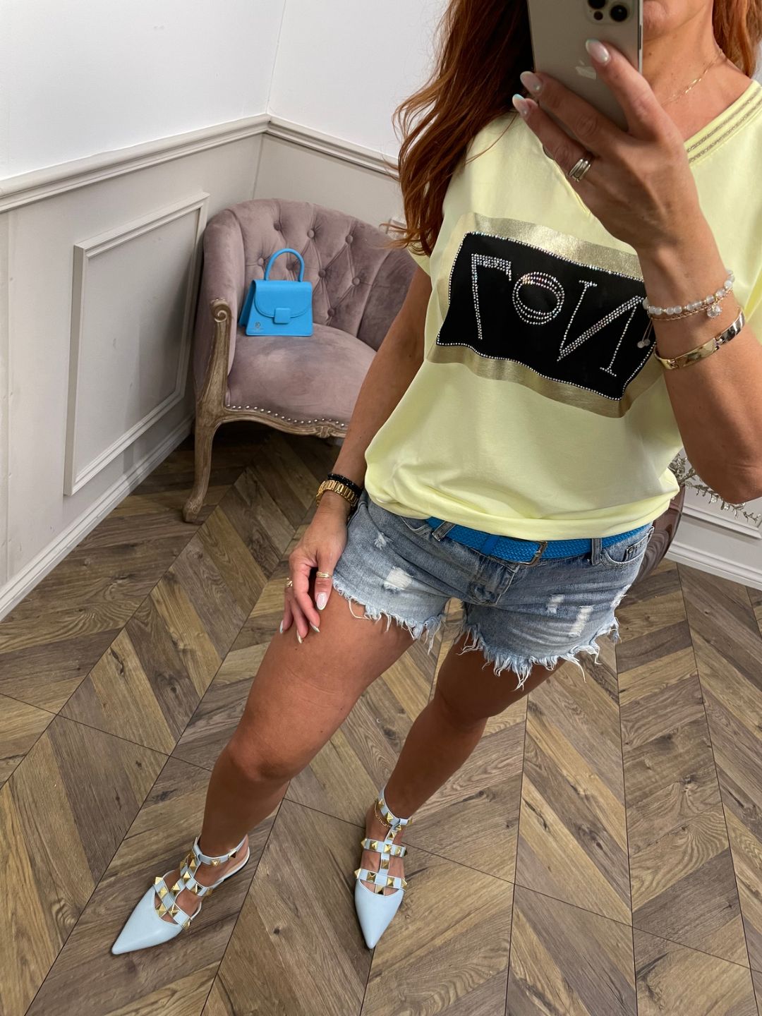 Short Sleeve Top Alexa No7 Yellow