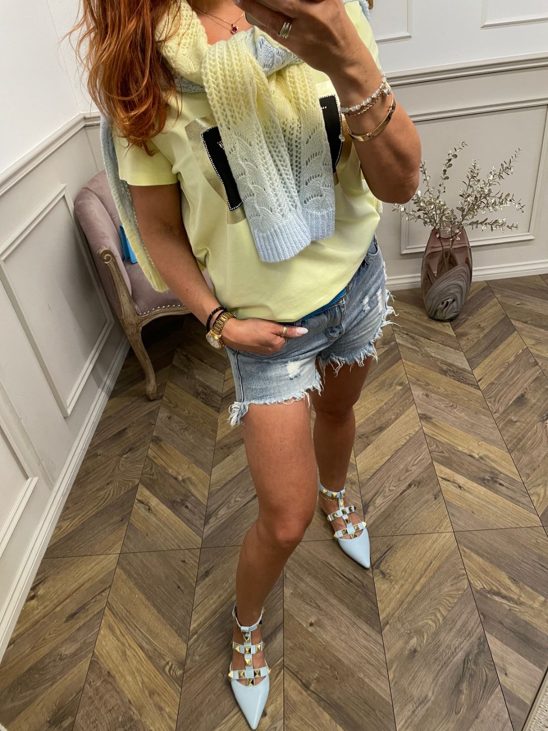 Short Sleeve Top Alexa No7 Yellow