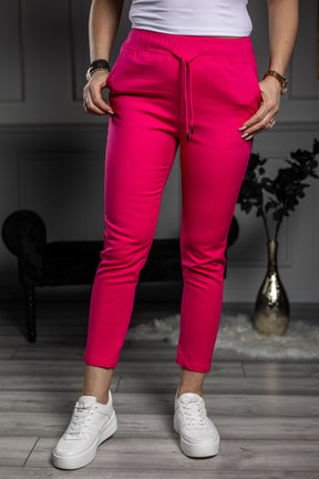 Drawstring Waistband Trousers Pari Fuchsia