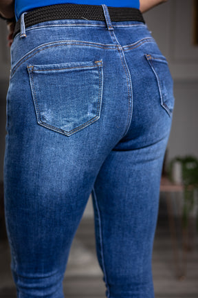 Zip Hem Jeans Manila Blue