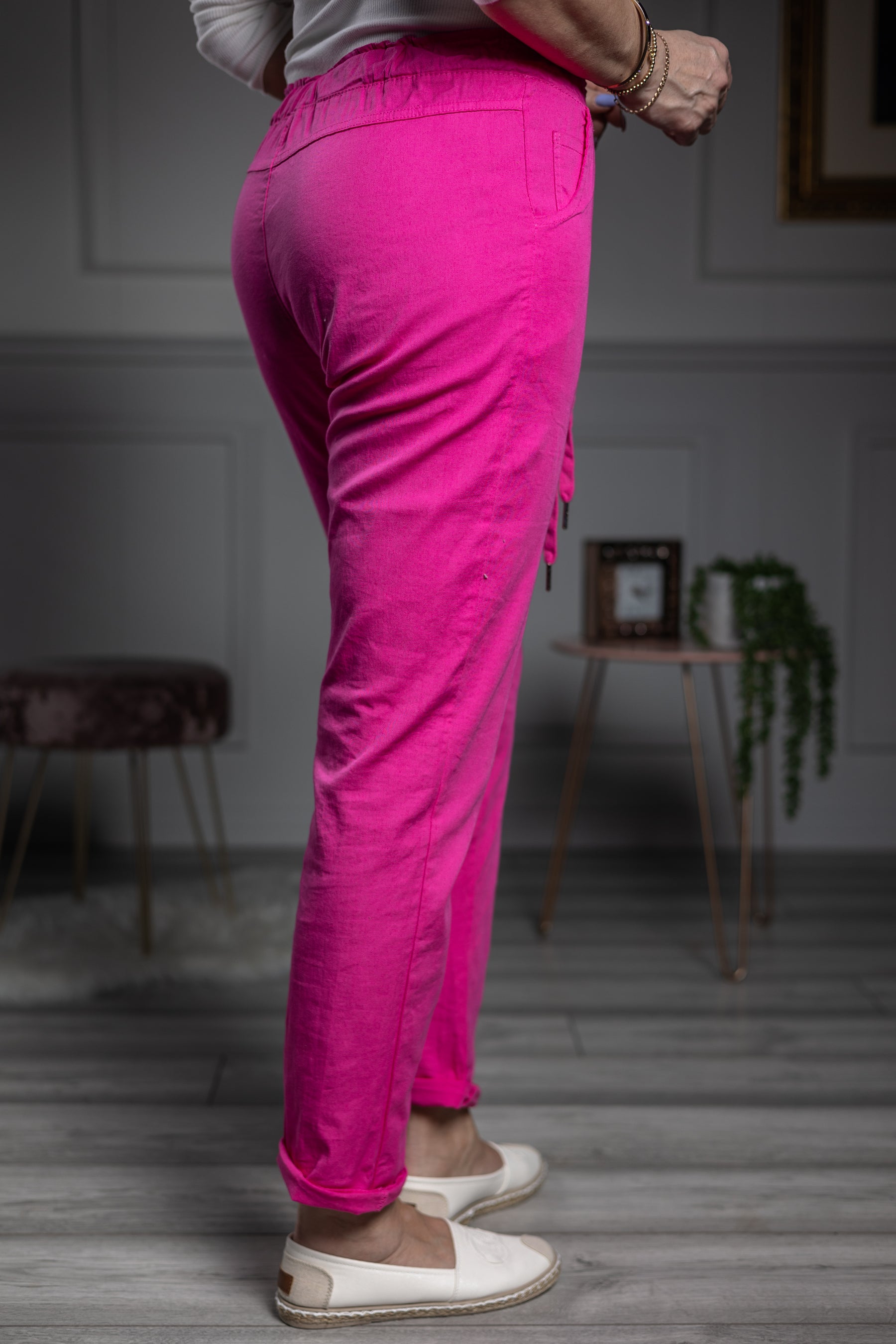 Woven Fabric Trousers Santos Pink