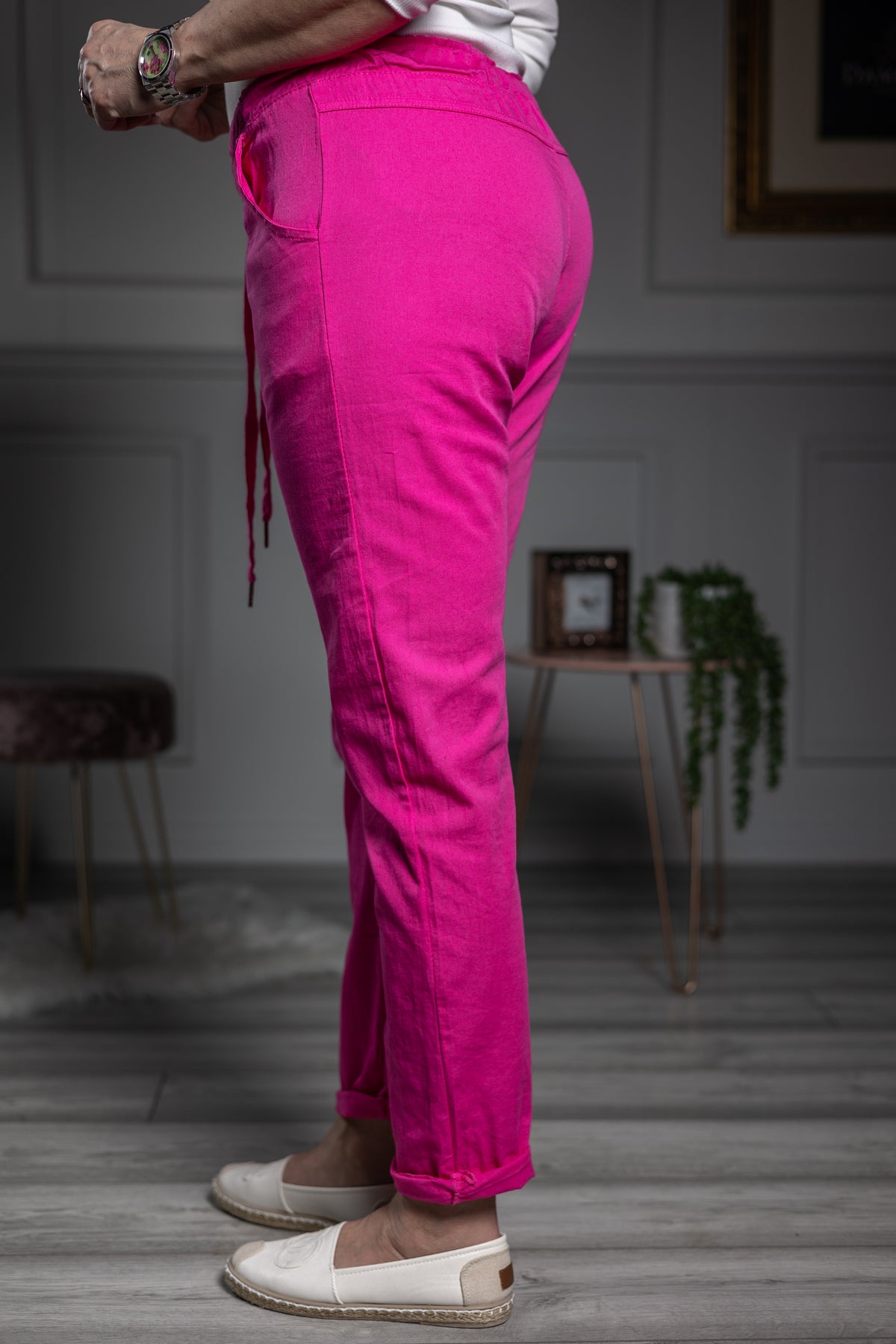 Woven Fabric Trousers Santos Pink