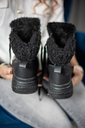 Fur Lined Boots Carlo Black