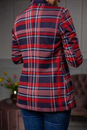 Checked Blazer Dolce Red