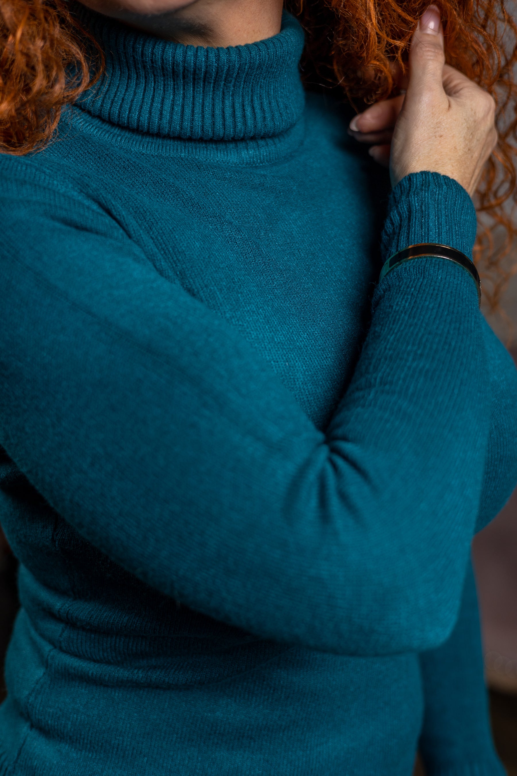 Turtleneck Jumper Rocha Sea Blue