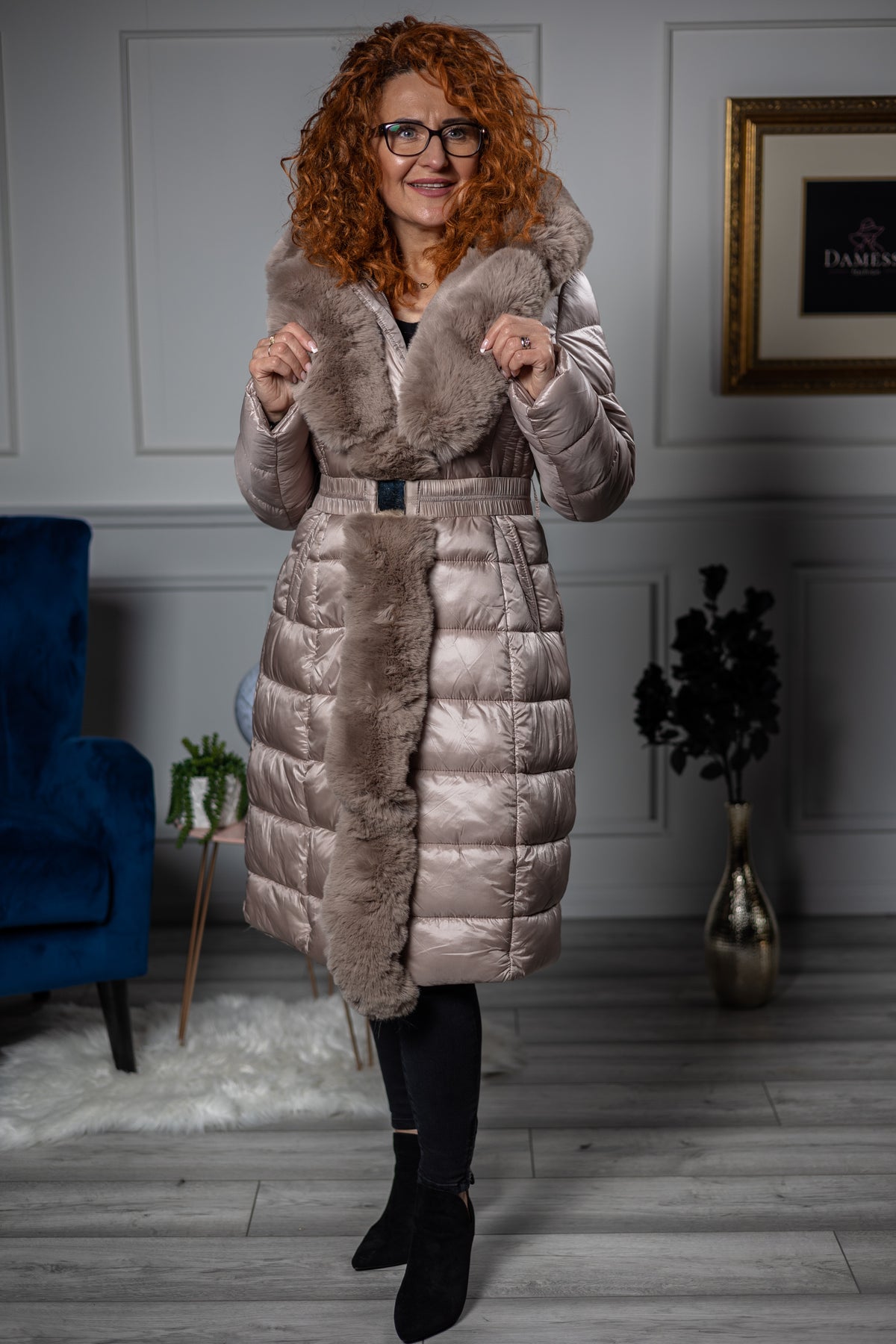 Puffer Coat Rosie Rose-Gold