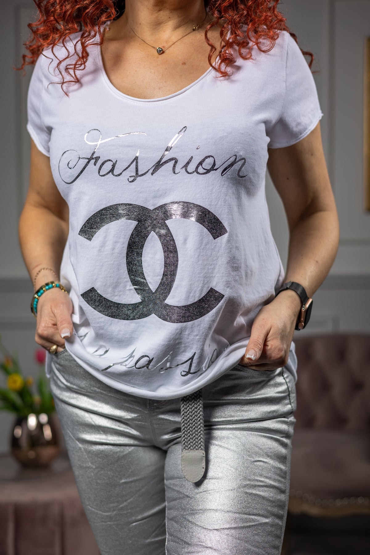 Loose Fit T-Shirt Passion White