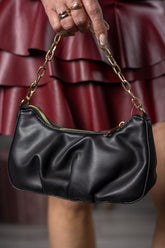 Faux Leather Handbag Otano Black