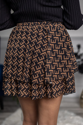 Tiered Mini Skirt Afendi