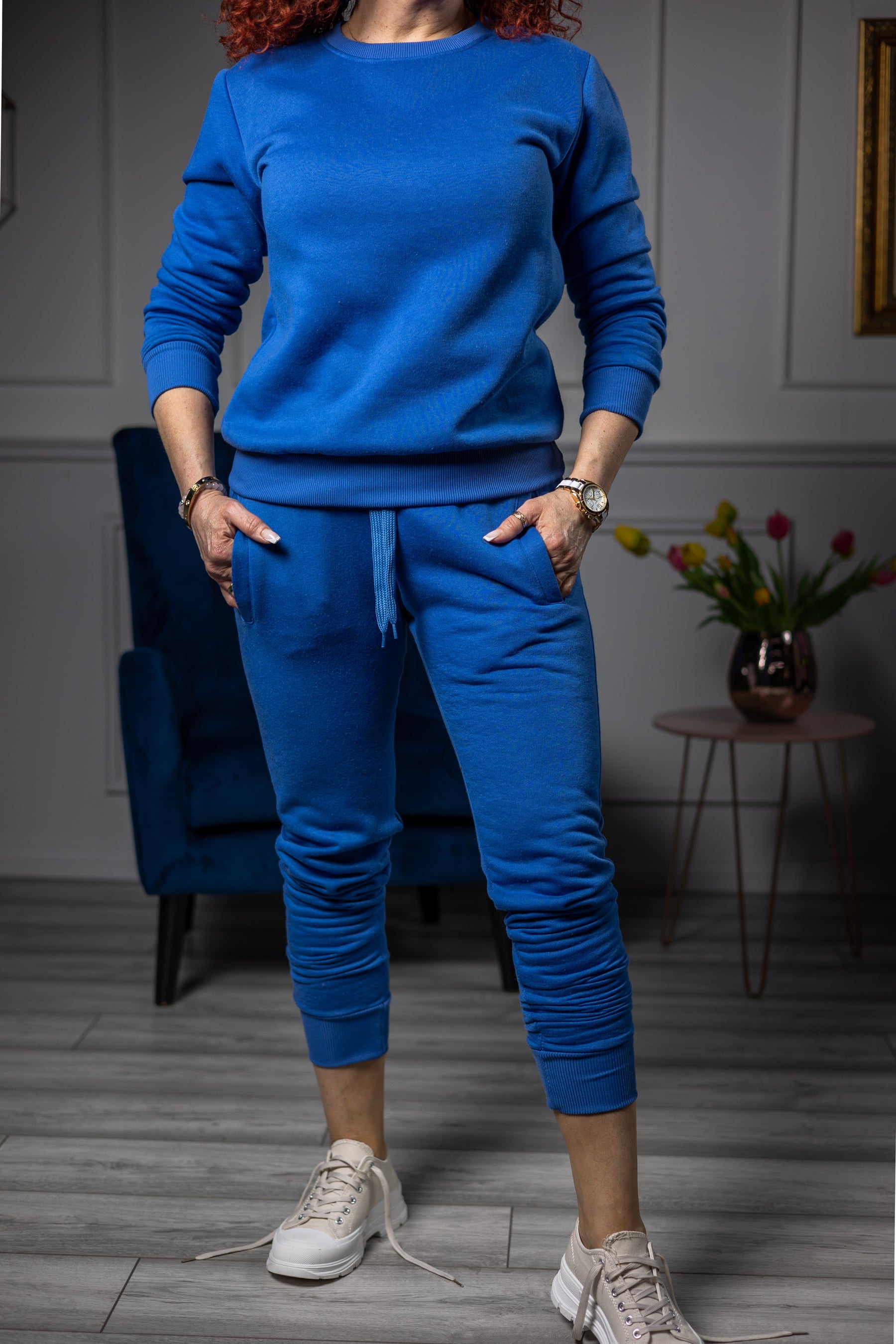 Cotton Tracksuit Set Candy Cobalt