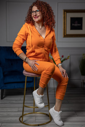 Cotton Traksuit Set Paloma Orange