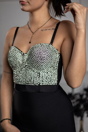 Stunning Corset Top  Diamante